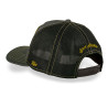 Casquette trucker avec filet avec écusson animal Black Stallion
