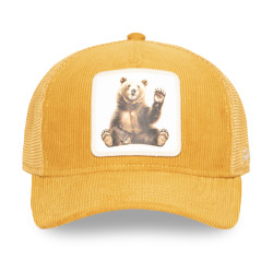 Casquette trucker avec filet en velours Bear Honey Hunter