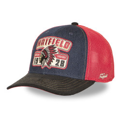 Casquette trucker avec filet semi curved avec patch Native