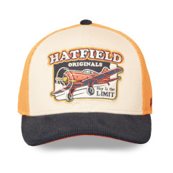 Casquette trucker avec filet semi curved avec patch Plane