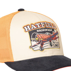 Casquette trucker avec filet semi curved avec patch Plane