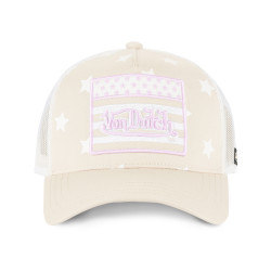 Casquette baseball enfant avec filet Star Pink