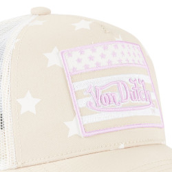 Casquette baseball enfant avec filet Star Pink