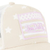 Casquette baseball enfant avec filet Star Pink