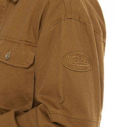 Veste homme en serge de coton Worker Camel