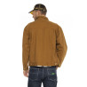 Veste homme en serge de coton Worker Camel