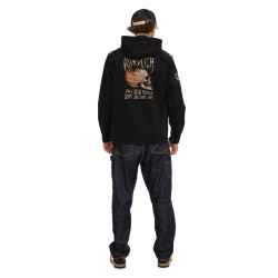 Veste militaire homme avec capuche détachable et print dos Salt