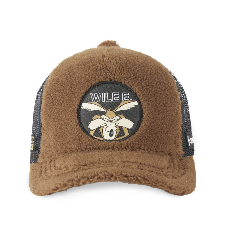 Casquette Looney Tunes Coyote filet avec fausse fourrure