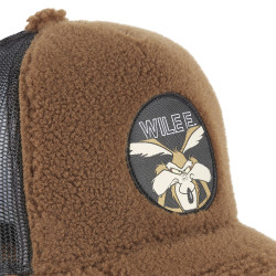 Casquette Looney Tunes Coyote filet avec fausse fourrure
