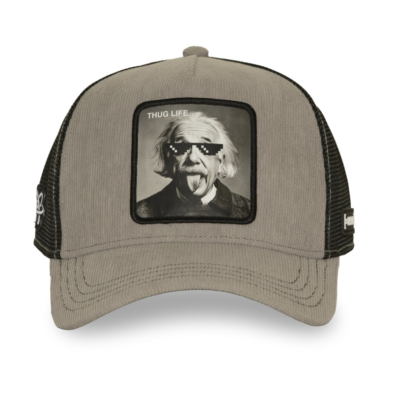Casquette trucker avec filet effet velours et patchThug Life