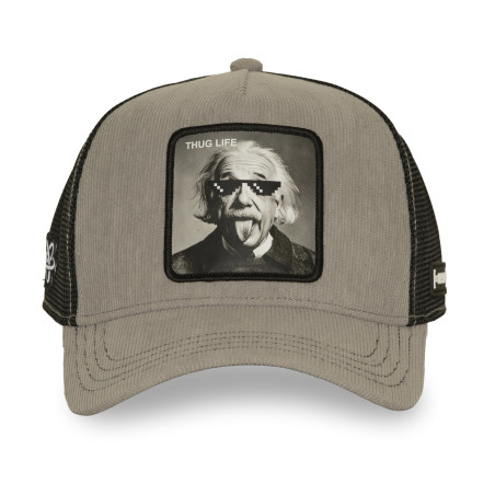 Casquette trucker avec filet effet velours et patchThug Life