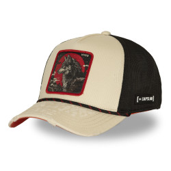 Casquette trucker premium avec filet et patch Wise Wolf