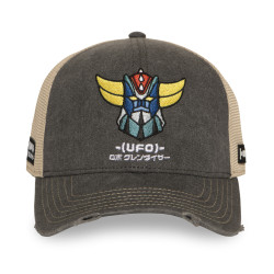 Casquette semi curved finitions premium effet usé Goldorak