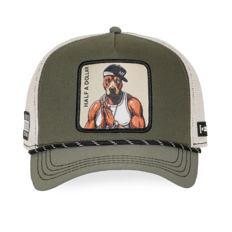 Casquette trucker premium avec filet et patch Half A Dollar