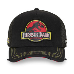 Casquette trucker premium avec filet et patch Jurassic Park