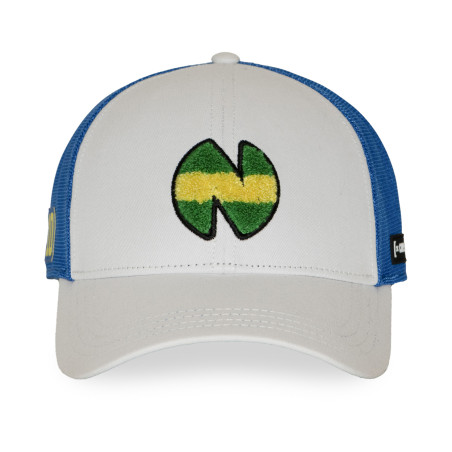 Casquette baseball avec filet et patch Olive & Tom Newteam