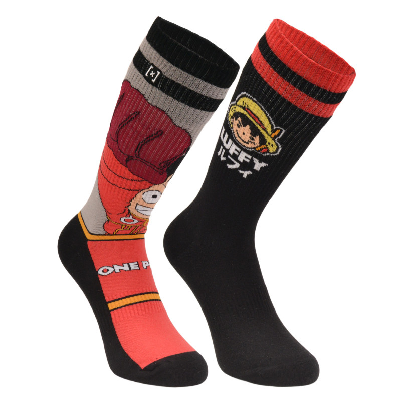 Paire de chaussettes dépareillées Luffy One Piece