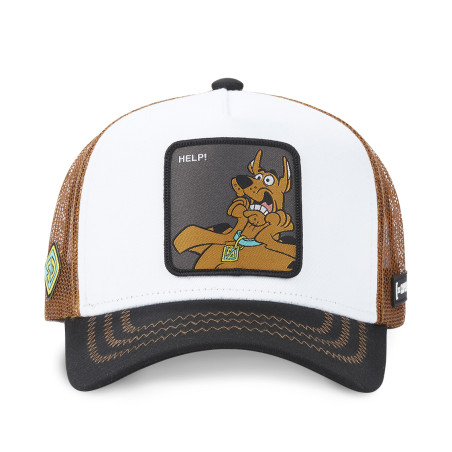 casquette homme trucker avec filet et patch Scooby doo