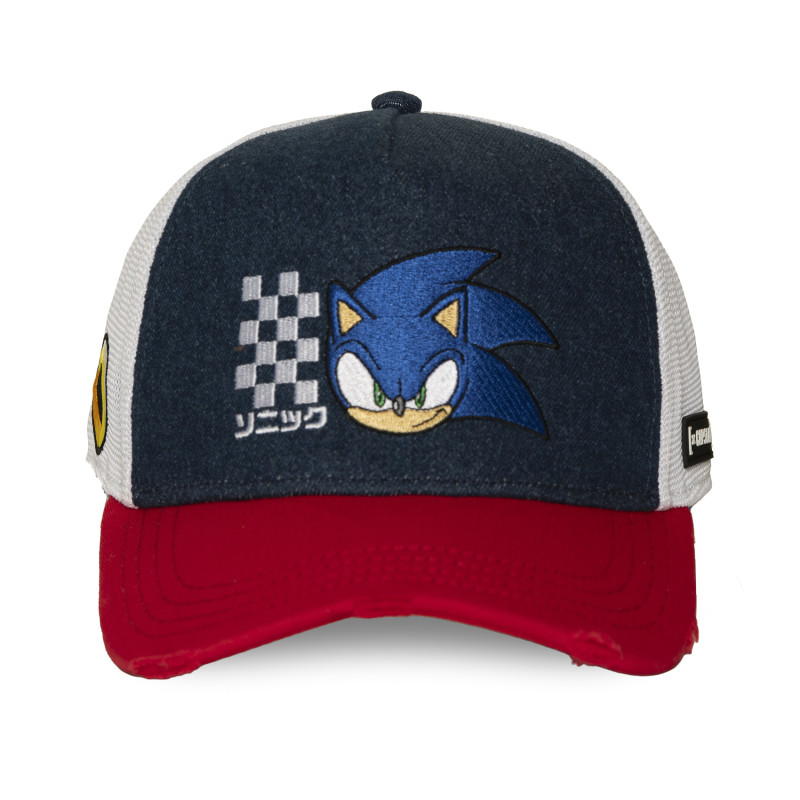 Casquette trucker premium avec filet et patch Sonic