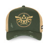 Casquette trucker premium effet usé avec filet et patch Zelda Link