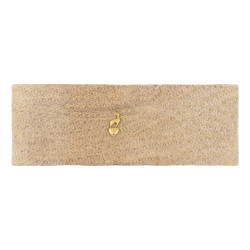 Bandeau (headband) tricoté doublé polaire avec fil brillant Lurex