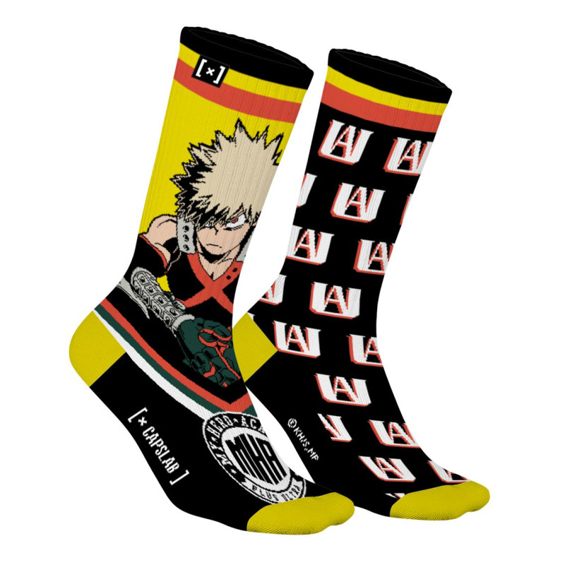 Paire de chaussettes dépareillées My Hero Academia Bakugou Paire de chaussettes dépareillées My Hero Academia Bakugou