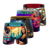 Lot de 4 boxers homme Art Savage Garantie 2ans
