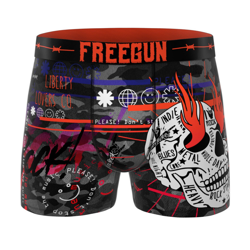 Lot de 4 boxers homme Let's Get Rock Garantie 2 ans