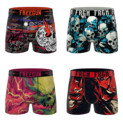 Lot de 4 boxers homme Let's Get Rock Garantie 2 ans