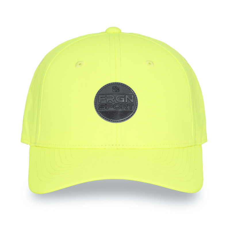 Casquette baseball avec écusson rond PU et réglage par cordon FRGN