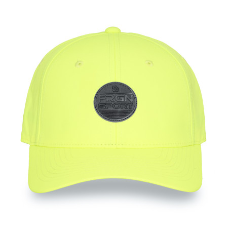Casquette baseball avec écusson rond PU et réglage par cordon FRGN