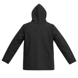 Sweat sport zippé à capuche junior en interlock et patch rubber Clyde