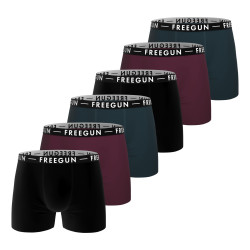 Lot de 6 boxers homme en coton uni et coloré P3