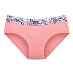 Lot de 3 culottes fille en coton uni et ceinture imprimée