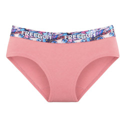 Lot de 3 culottes fille en coton uni et ceinture imprimée