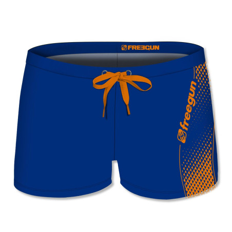 Boxer de bain enfant imprimé uni Blue
