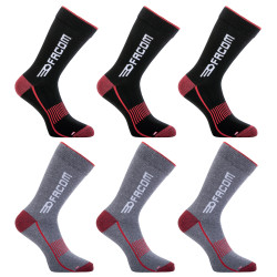 Lot de 6 paires de chaussettes hautes de travail Breath