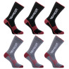Lot de 6 paires de chaussettes hautes de travail Breath