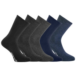 Lot de 5 paires de chaussettes de ville homme chinées  Angelo