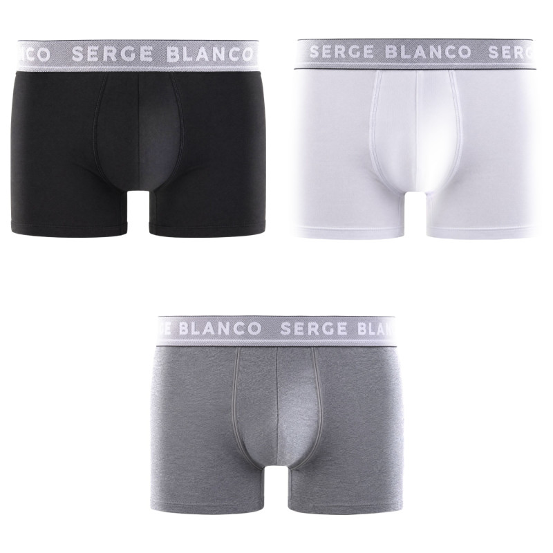 Lot de 3 boxers homme en coton uni Premium