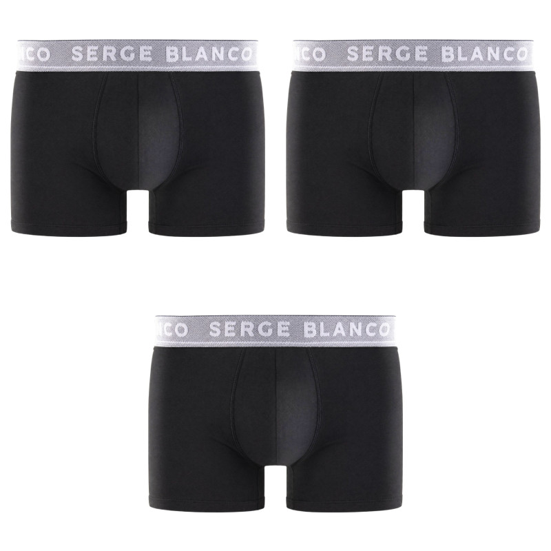 Lot de 3 boxers homme en coton uni Premium