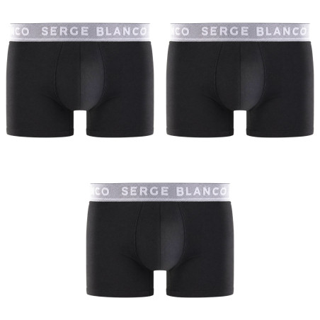 Lot de 3 boxers homme en coton uni Premium