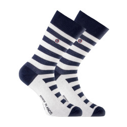 Lot de 12 paires de chaussettes de ville homme LosangeMarin