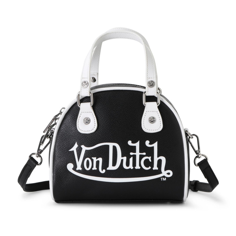 Sac bowling avec bandoulière en simili modèle 1007Blk 20x10x19