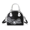 Sac bowling avec bandoulière en simili modèle 1007Blk 20x10x19