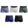 AIRNESS Lot de 5 boxers homme en coton colorés Starter