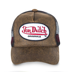 Casquette baseball homme Von Dutch Originals filet Marron