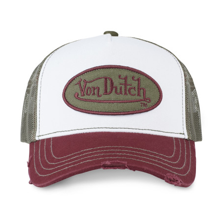 Casquette trucker homme avec filet effet usé avec patch Summer
