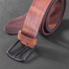Ceinture en cuir de vachette avec boucle 4cm