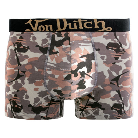 Lot de 6 boxers homme en coton ceinture subli Duo Camo